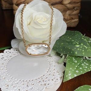 Beautifully Clear Faceted Sparkling Pendant Necklace.